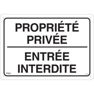 ""Propriété privée"" Sign