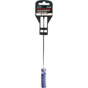 Blue Transparent Striped Slotted Screwdriver