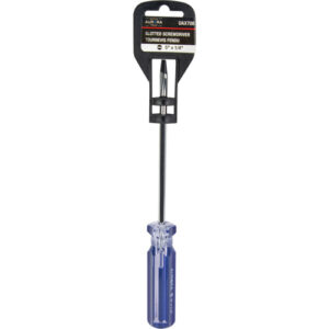 Blue Transparent Striped Slotted Screwdriver