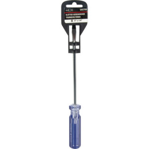 Blue Transparent Striped Slotted Screwdriver