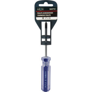 Blue Transparent Striped Philips Screwdriver